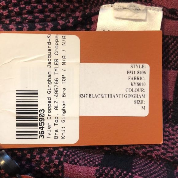 ALTUZARRA Tyler Gingham Crop Bralette - Picture 10 of 12